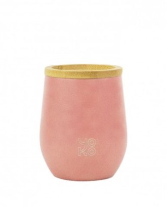 Cana izoterma, 250 ml, Pastel coral - YOKO DESIGN